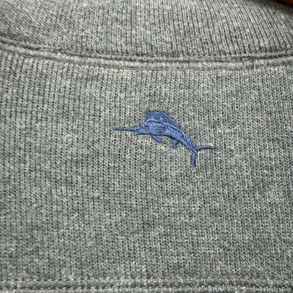 Tommy Bahama Reversible Quarter Zip Pullover Blue Green Mens Large XL 3145 - Picture 2 of 6